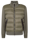 Tom Ford Ribbed-knit Wool Down Jacket In Green