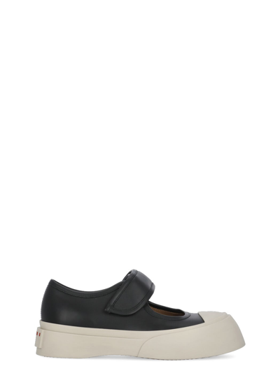 Marni Mary Jane Sneakers In Black