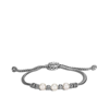 John Hardy Classic Chain Pearl Pull Through Bracelet In Silver-tone