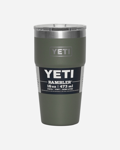 Yeti Single Rambler Stackable Cup Camp In Green