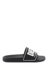 Diesel Slide Sandal Mayemi In Black White (white)