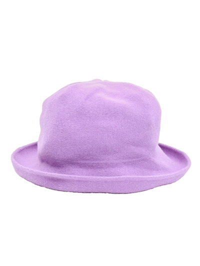 Kangra Wide Brim Hat In Purple