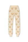 MOSCHINO MOSCHINO TEDDY BEAR PRINTED KNITTED TRACK PANTS