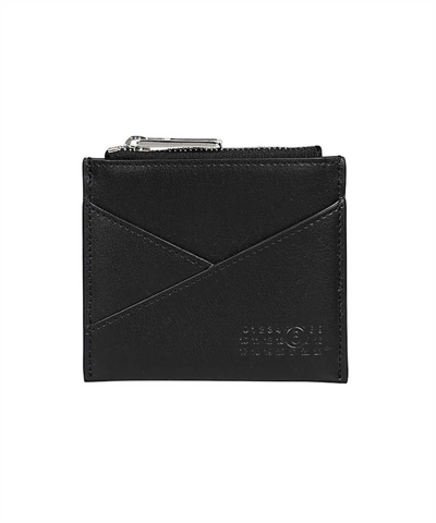 Mm6 Maison Margiela Japanese 6 Coin Card Holder In Black