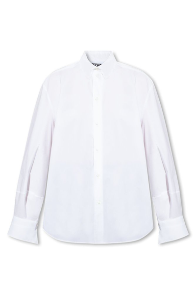 Moschino Relaxed Fit Buttoned Shirt In White