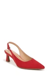 Naturalizer Tansy Slingback Pumps In Crimson Red Fabric