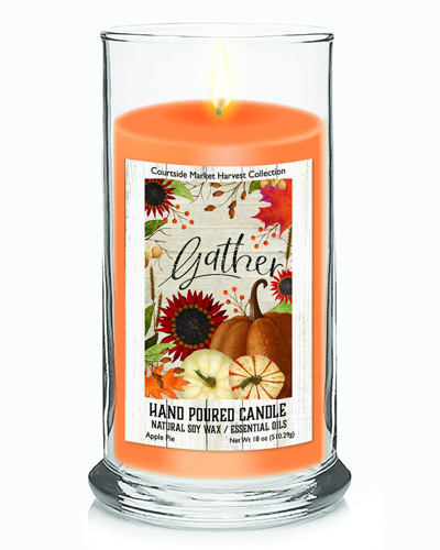 Courtside Market Wall Decor Courtside Market Harvest Collection Gather Apple Pie Soy Wax Candle In Multi