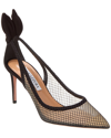 Aquazzura 85mm Mesh-panelled Pumps In Black