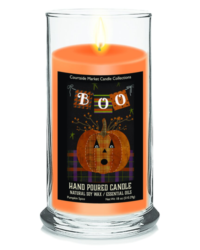 Courtside Market Wall Decor Courtside Market Harvest Collection Boo Pumpkin Spice Soy Wax Candle In Multi