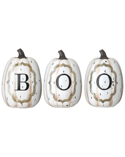 National Tree Company 13 Boo Pumpkin Assortment In Neutral