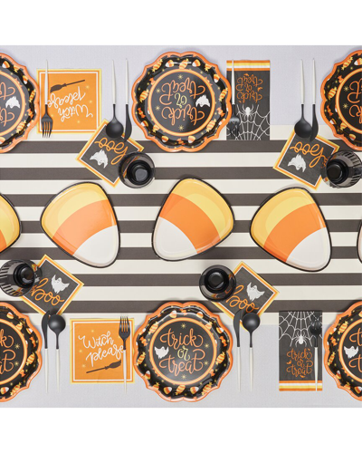 Sophistiplate Candy Corn Cutie 112pc Table Setting: Service For 16