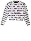 Balenciaga Allover Logo Crop Wool Blend Sweater In White