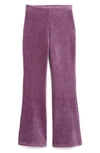 Tractr Kids' Pull-on Flare Corduroy Pants In Dusty Lilac