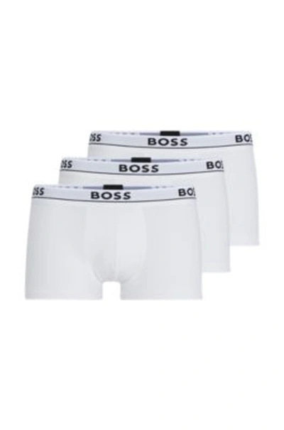 Hugo Boss Boss Underwear 3 Pack Trunks White