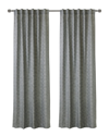 Habitat Odessa Light-filtering Dual Header 52x108 Curtain Panel In Grey