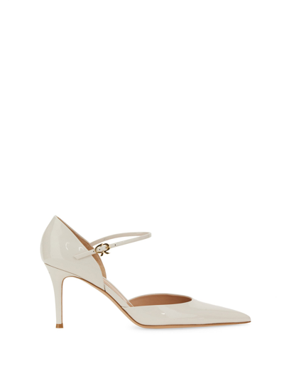 Gianvito Rossi Patent Leather Pump In White