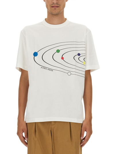 Ps By Paul Smith Solar System T-shirt In White