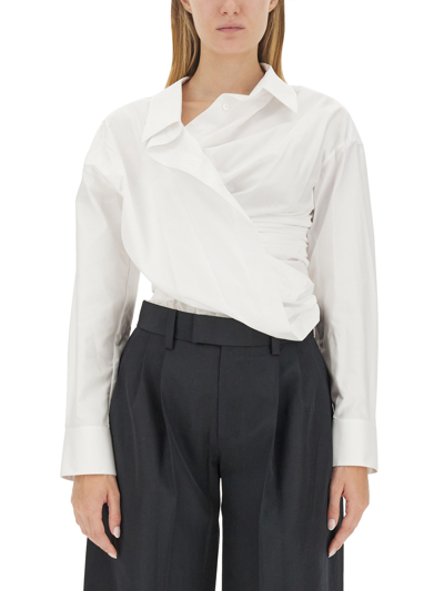 Alexander Wang Draped Shirt In White