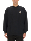 Marcelo Burlon County Of Milan Marcelo Burlon Optical Cross Sweatshirt In Black