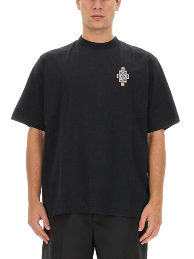 Marcelo Burlon County Of Milan Optical Cross T-shirt In Black