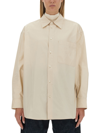 Lemaire Long Shirt In Ivory