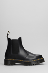 DR. MARTENS' 2976 COMBAT BOOTS IN BLACK LEATHER