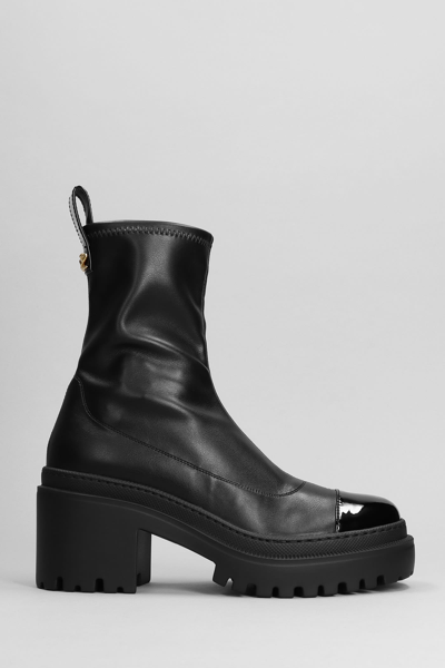 Giuseppe Zanotti Vicentha 70mm Leather Ankle Boots In Black