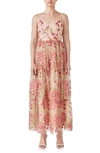 ENDLESS ROSE FLORAL EMBROIDERED TIERED MAXI DRESS