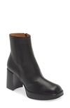 Tod's Platform Block Heel Booties In Black