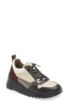 Wonders Colorblock Platform Sneaker In Black Cream Combo