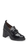 Wonders Loafer Pump In Black Patent Leather