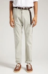 Eleventy Stretch Cotton Cargo Pants In Sage