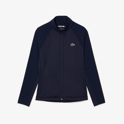 Lacoste Women's Slim Fit Zip-up Golf Jacket - 40 In Blue