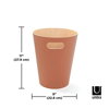 UMBRA WOODROW 2 GALLON MODERN WOODEN TRASH CAN WASTEBASKET OR RECYCLING BIN