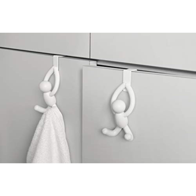 Umbra Buddy Space-saving Over The Cabinet Storage Hooks In White