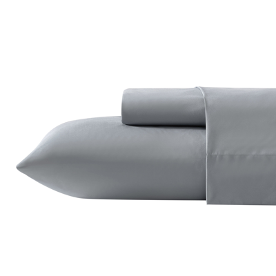 Nautica Solid Grey Microfiber Queen Sheet Set