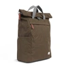 ROKA ROKA BACK PACK FINCHLEY A LARGE IN RECYCLED SUSTAINABLE CANVAS IN MOSS