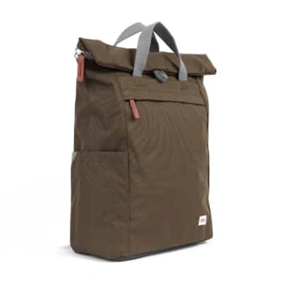 Roka Back Pack Finchley A Large In Recycled Sustainable Canvas In Moss