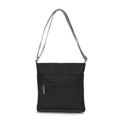 Roka Cross Body Bag Kennington B Medium In Recycled Sustainable Nylon Black