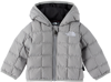 THE NORTH FACE BABY GRAY INSULATED REVERSIBLE JACKET