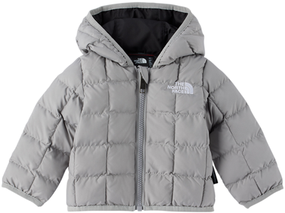 The North Face Baby Gray Insulated Reversible Jacket In A91 Meld Grey