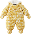 VERSACE BABY WHITE & GOLD BAROCCO DOWN SNOWSUIT