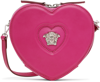 Versace Medusa Head-plaque Leather Shoulder Bag In 1po4p-fuchsia-pallad