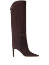 Jimmy Choo Alizze Suede Stiletto Knee Boots In Brown