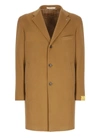 Tagliatore Single-breasted Wool-blend Coat In Brown
