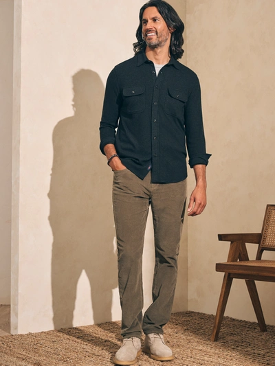Faherty Stretch Corduroy 5-pocket Pants (" Inseam) In Surplus Olive