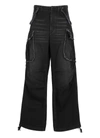 Darkpark Vivi Cargo Denim In Black