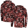 Columbia Black South Carolina Gamecocks Pfg Terminal Tackle Omni-shade Rippled Long Sleeve Hooded T- In Black