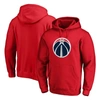 Fanatics Branded Red Washington Wizards Primary Team Logo Pullover Hoodie In Red