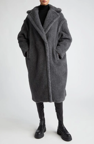 Max Mara Teddy Bear Icon Coat In Medium Grey